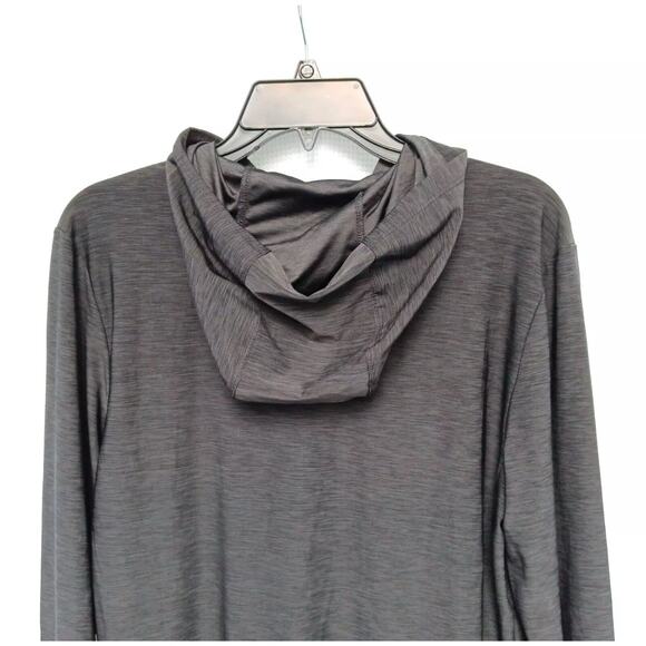 Asics Hooded Jersey Pull Over Men's Size S Soft Lightweight Heathered Grey - Picture 5 of 12